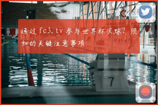 通过 fc3.tv 参与世界杯买球?须知的关键注意事项