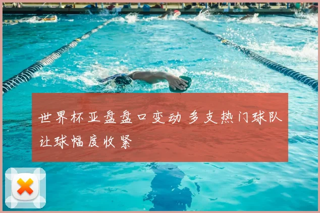 世界杯亚盘盘口变动 多支热门球队让球幅度收紧